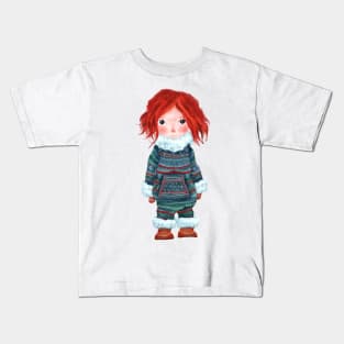 Winter Girl Kids T-Shirt